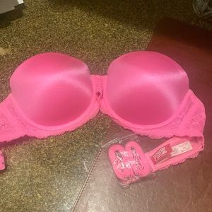 Victoria’s Secret PINK push-up strapless bra 34c